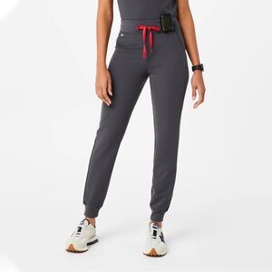 Figs High Waisted Charcoal Zamora Joggers